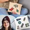 100Pcs Random Assorted Styles Embroidered Patches, Sew on/Iron on Patch Applique for Clothes, Dress, Hat, Jeans, DIY Accessories